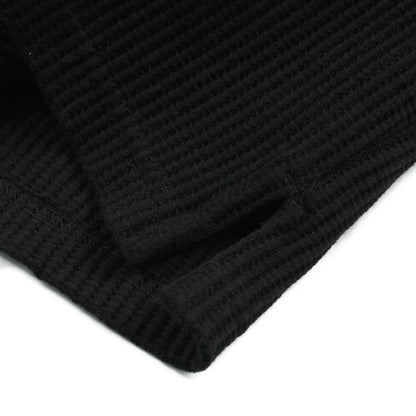 Frizmworks Oversized Waffle Pocket L/S Tee Black