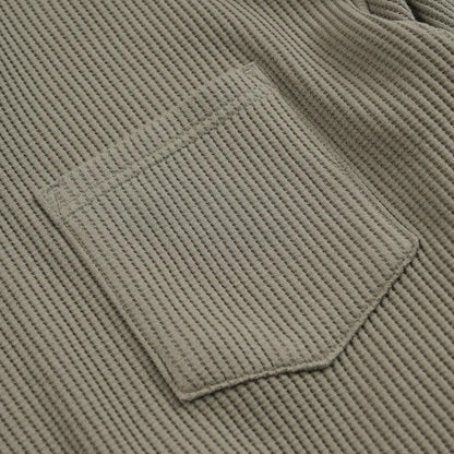 Frizmworks Oversized Waffle Pocket L/S Tee Light Olive