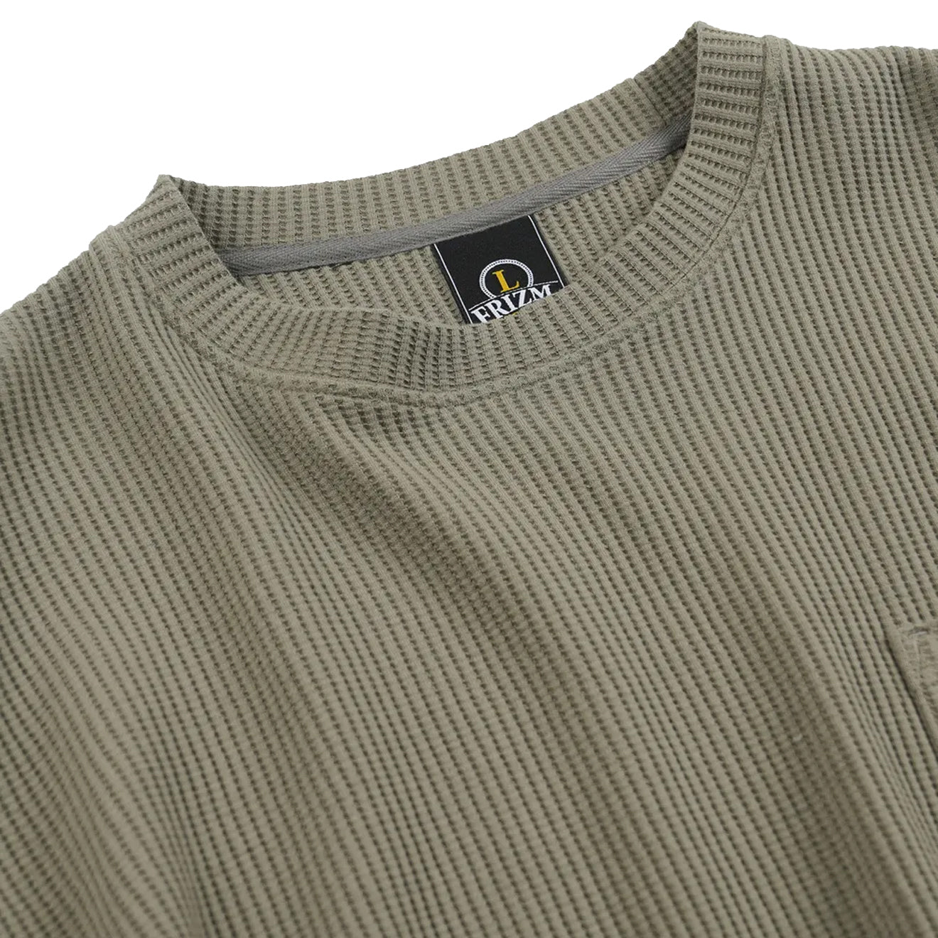 Frizmworks Oversized Waffle Pocket L/S Tee Light Olive