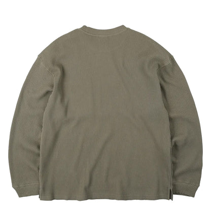 Frizmworks Oversized Waffle Pocket L/S Tee Light Olive