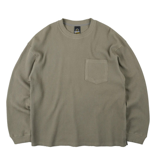 Frizmworks Oversized Waffle Pocket L/S Tee Light Olive