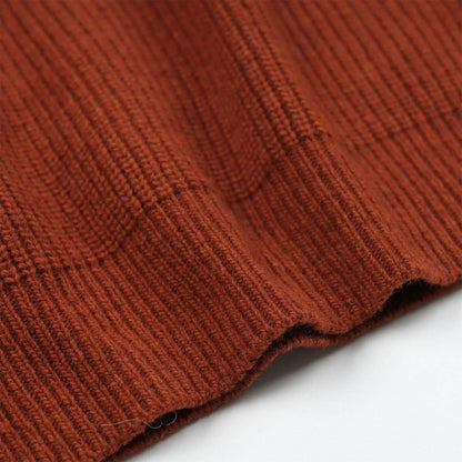 Frizmworks Patch Round Pullover Knit Brick