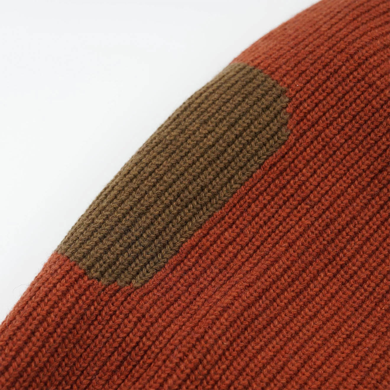 Frizmworks Patch Round Pullover Knit Brick