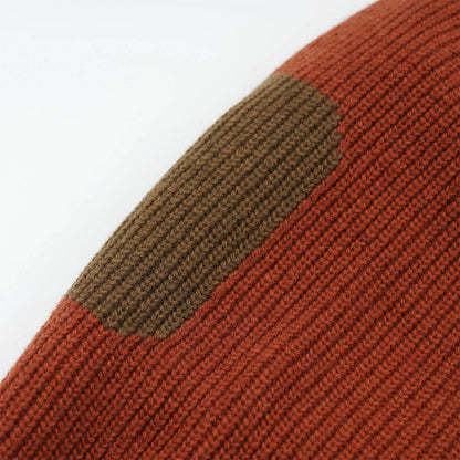 Frizmworks Patch Round Pullover Knit Brick