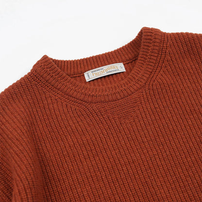 Frizmworks Patch Round Pullover Knit Brick