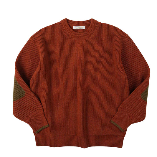 Frizmworks Patch Round Pullover Knit Brick