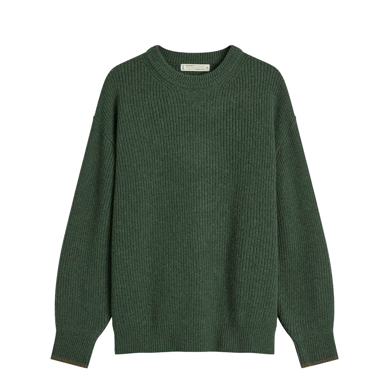 Frizmworks Patch Round Pullover Knit Forest Green