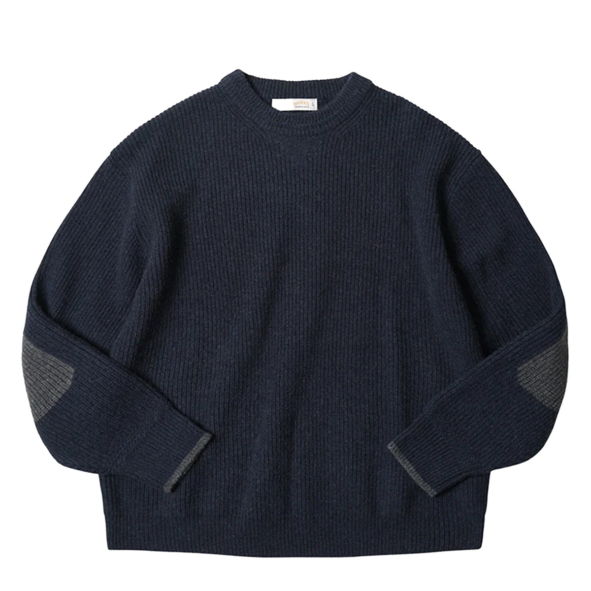 Frizmworks Patch Round Pullover Knit Navy