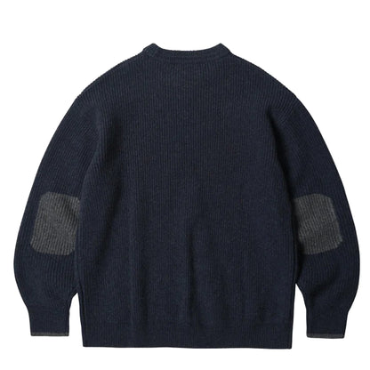 Frizmworks Patch Round Pullover Knit Navy
