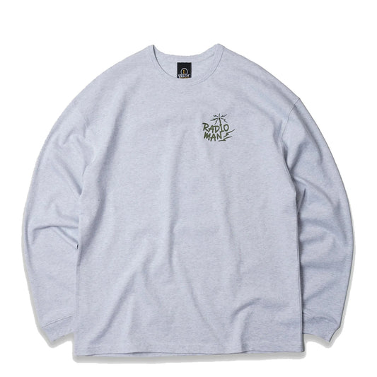 Frizmworks Radio Man Long Sleeve Tee White Melange - The Sporting Lodge