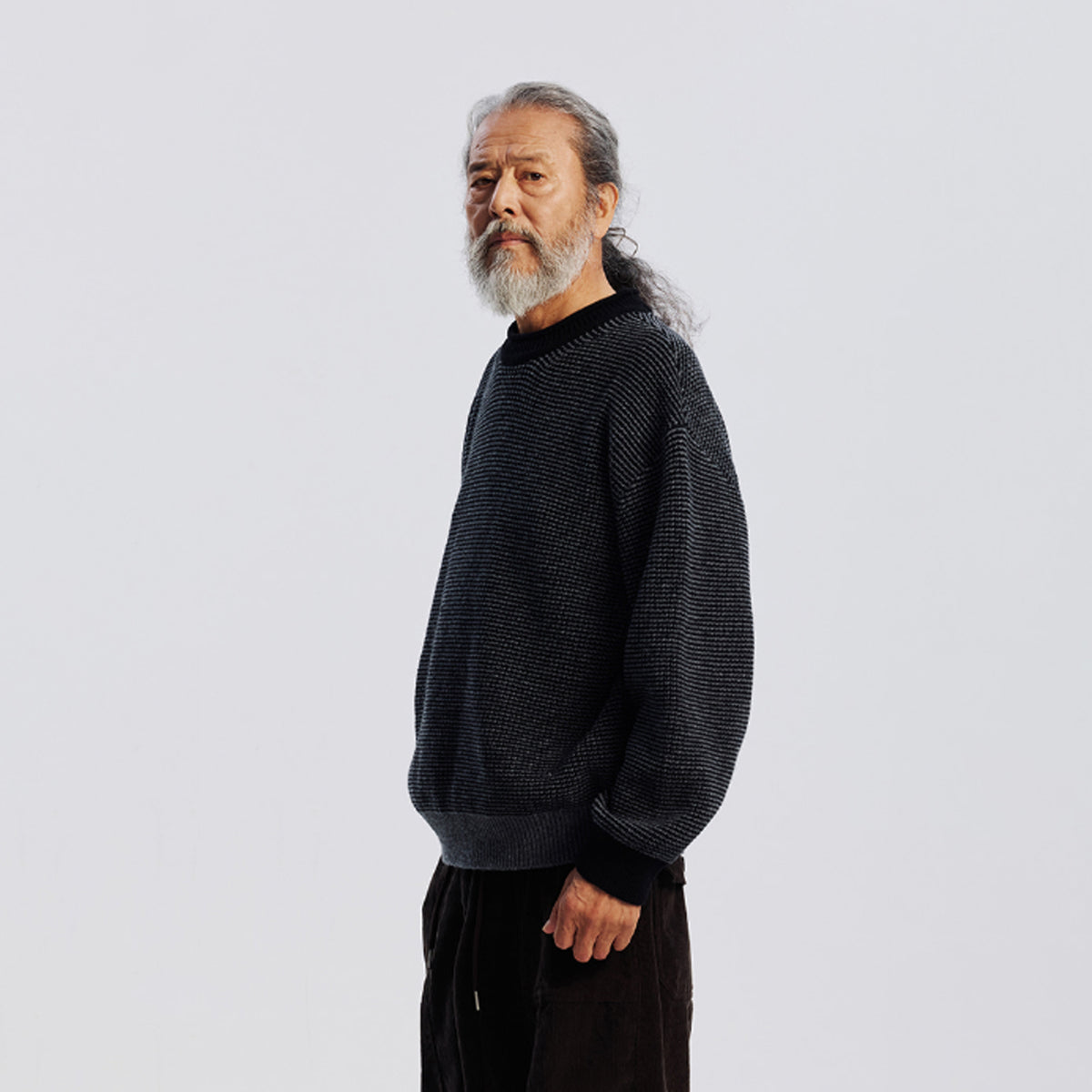 Frizmworks Rollneck Ringer Knit Black