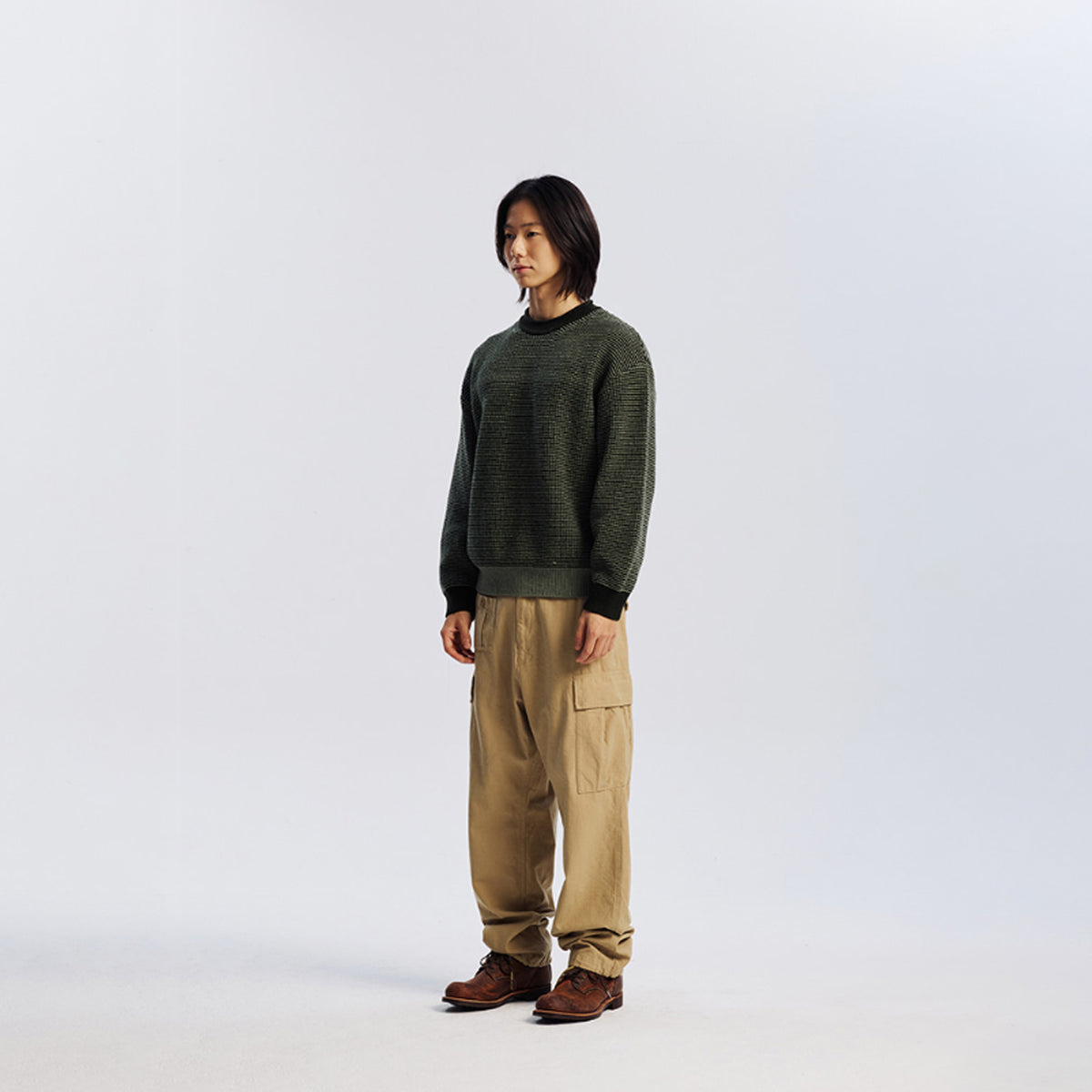 Frizmworks Rollneck Ringer Knit Olive