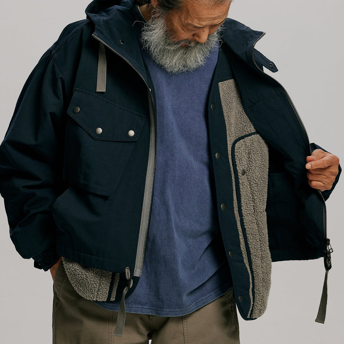 Frizmworks Smock Hooded Parka 002 Navy