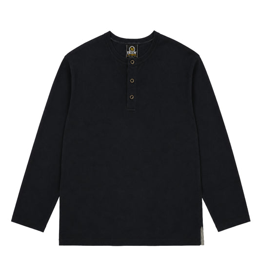 Frizmworks Solid Henley Neck L/S Tee Navy