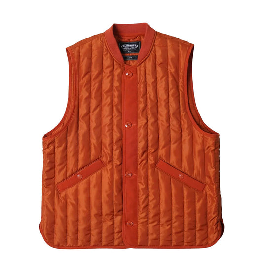 Frizmworks Stripe Quilted Mil Liner Vest Orange - The Sporting Lodge