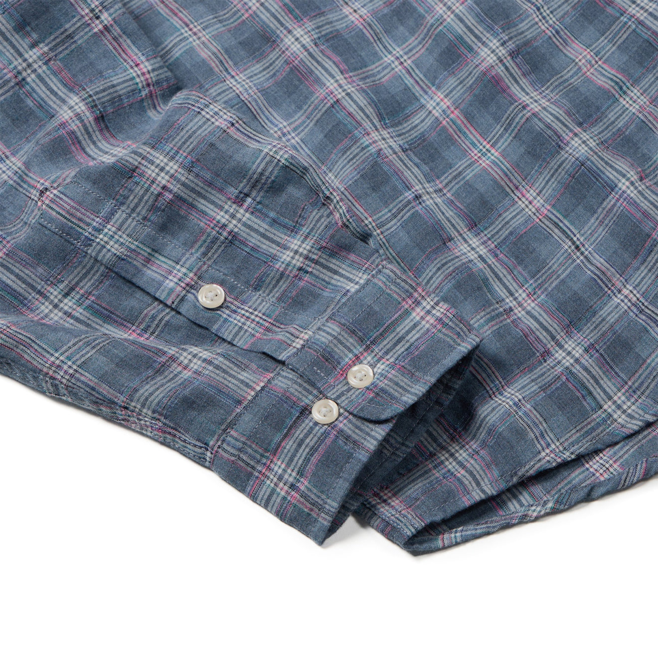 Frizmworks Uneven Check Shirt Blue