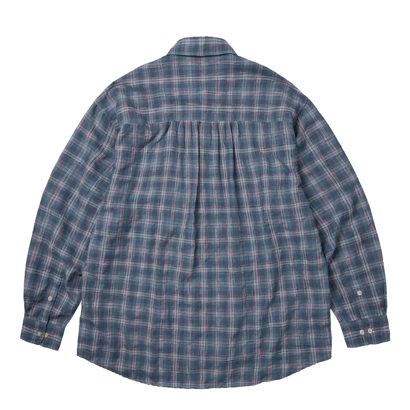 Frizmworks Uneven Check Shirt Blue