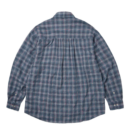 Frizmworks Uneven Check Shirt Blue