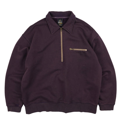 Frizmworks Vintage Dyeing Half Zip Sweat Vintage Purple