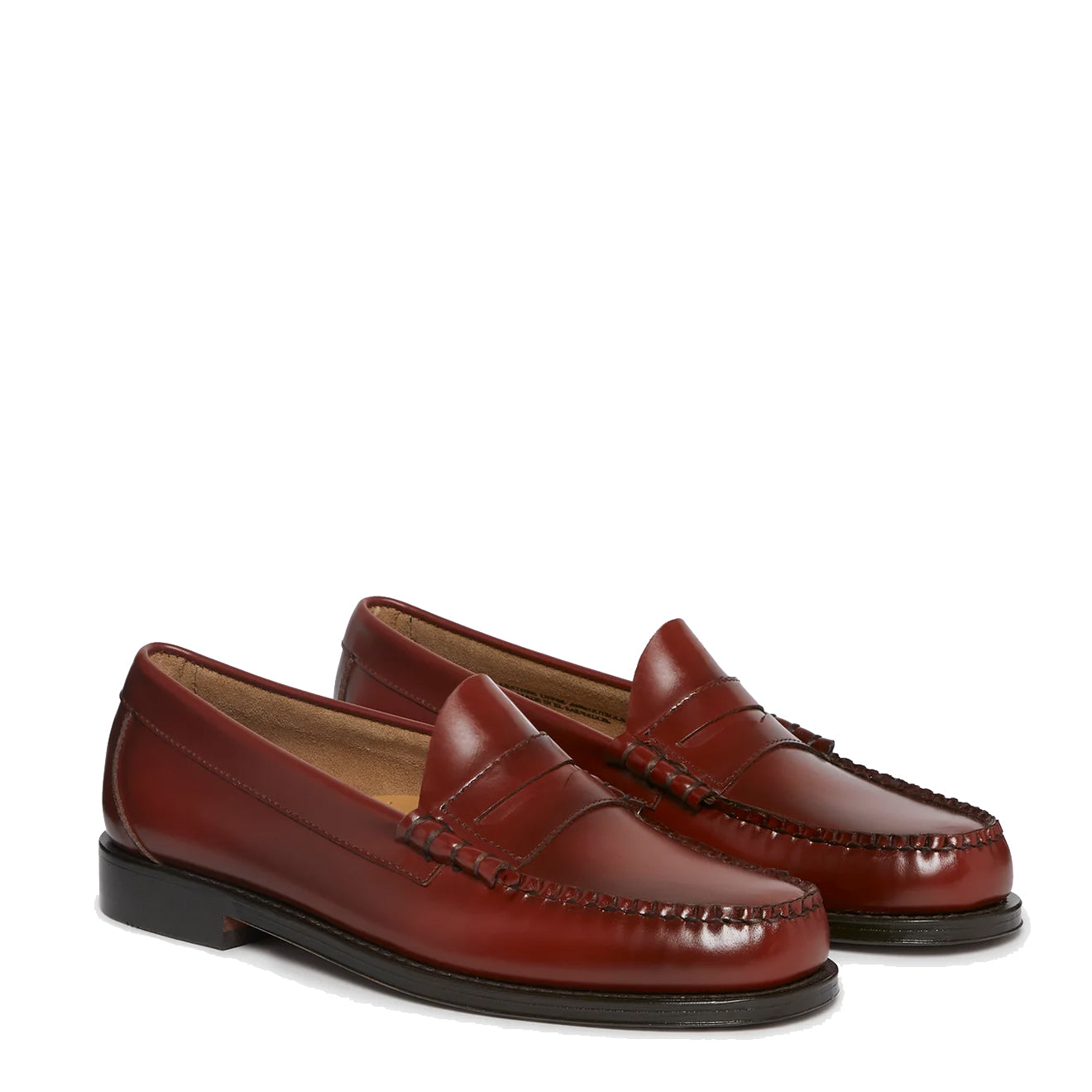 G.H.Bass Weejuns Larson Penny Loafers Smoke Paprika Leather - The Sporting Lodge