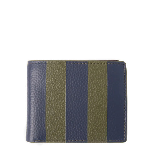 Caroline Gardner Billfold Wallet Blue / Green Stripe