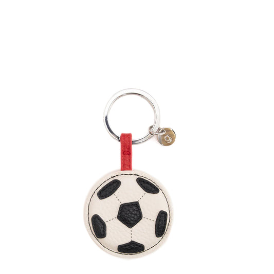 Caroline Gardner Football Keyring White / Black