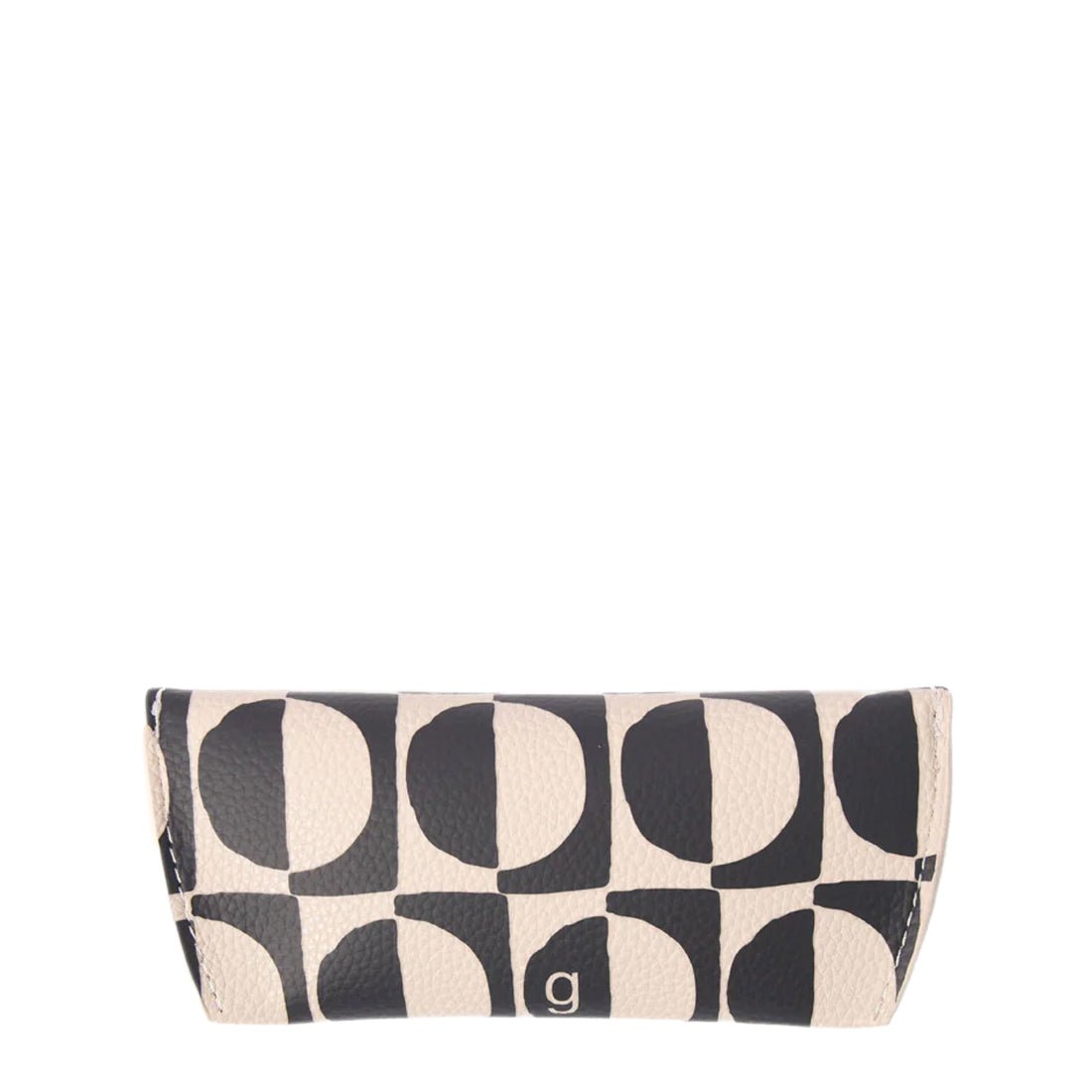 Caroline Gardner Glasses Case Mono Geo Circles