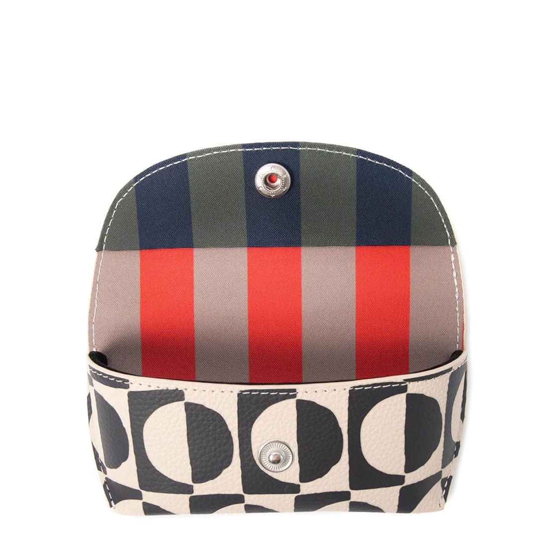 Caroline Gardner Glasses Case Mono Geo Circles
