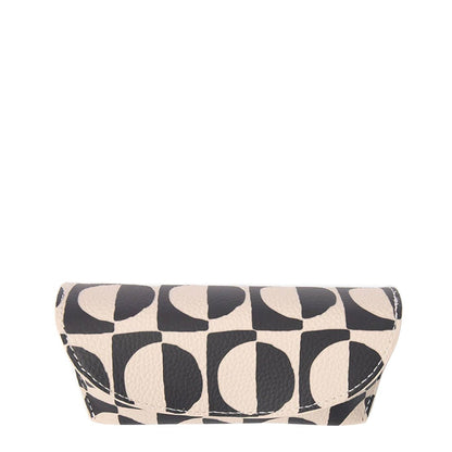 Caroline Gardner Glasses Case Mono Geo Circles