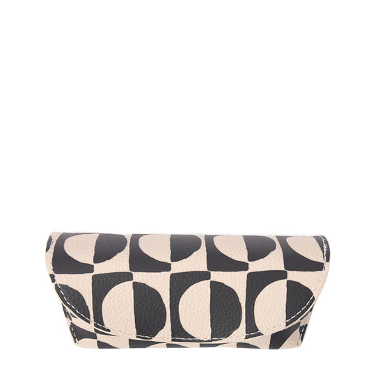 Caroline Gardner Glasses Case Mono Geo Circles