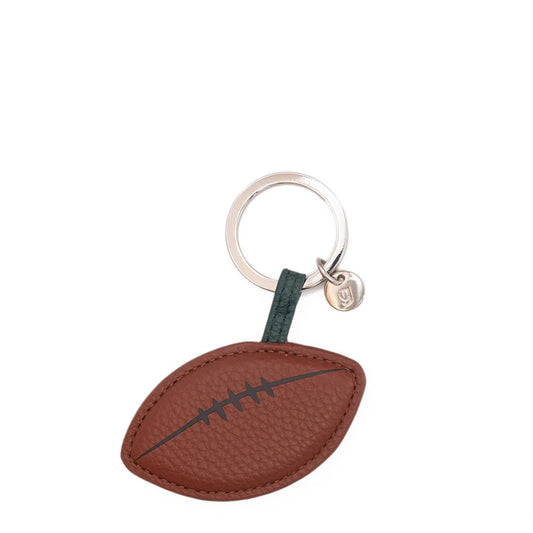 Caroline Gardner Rugby Ball Keyring Brown