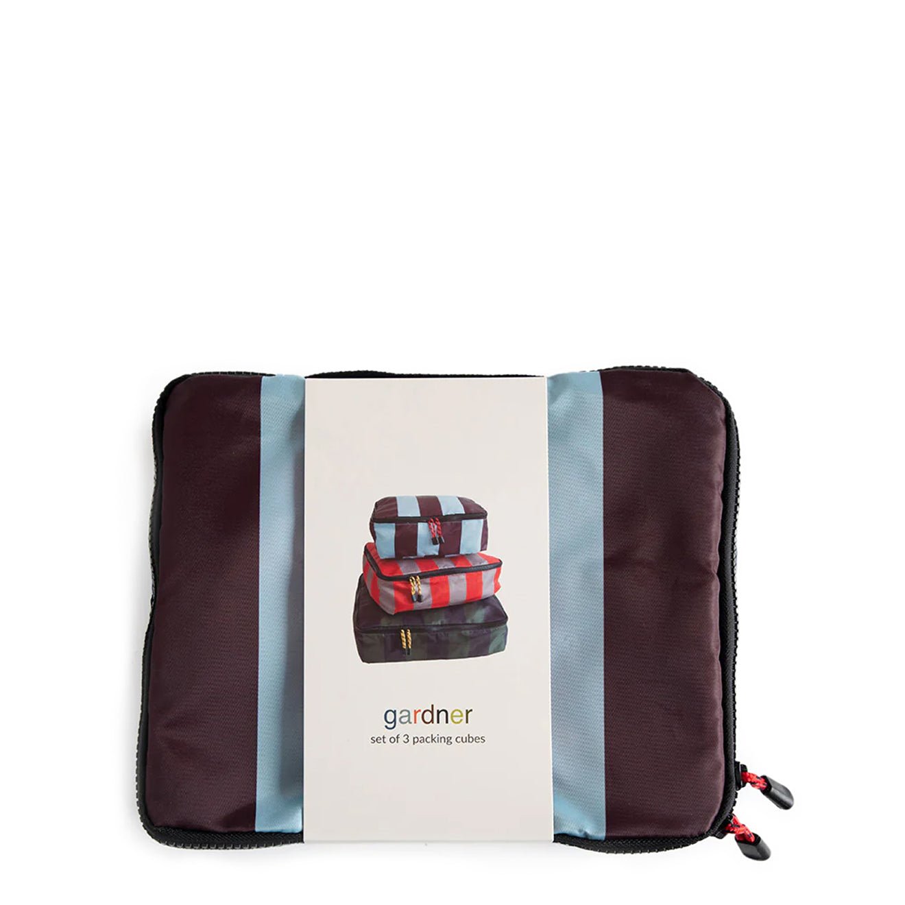 Caroline Gardner Set of 3 Packing Cubes Mult - Stripe