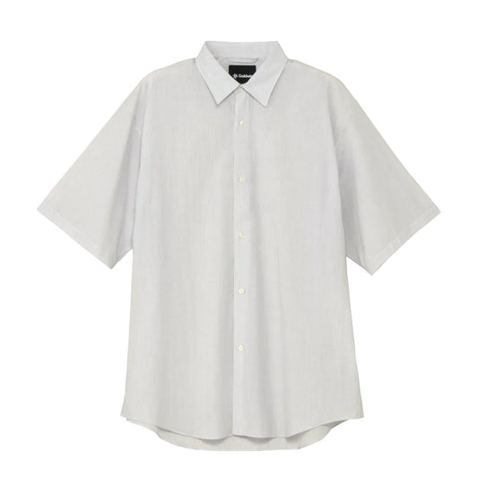 Goldwin Fine Cotton Seersucker Striped S/S Shirt Black