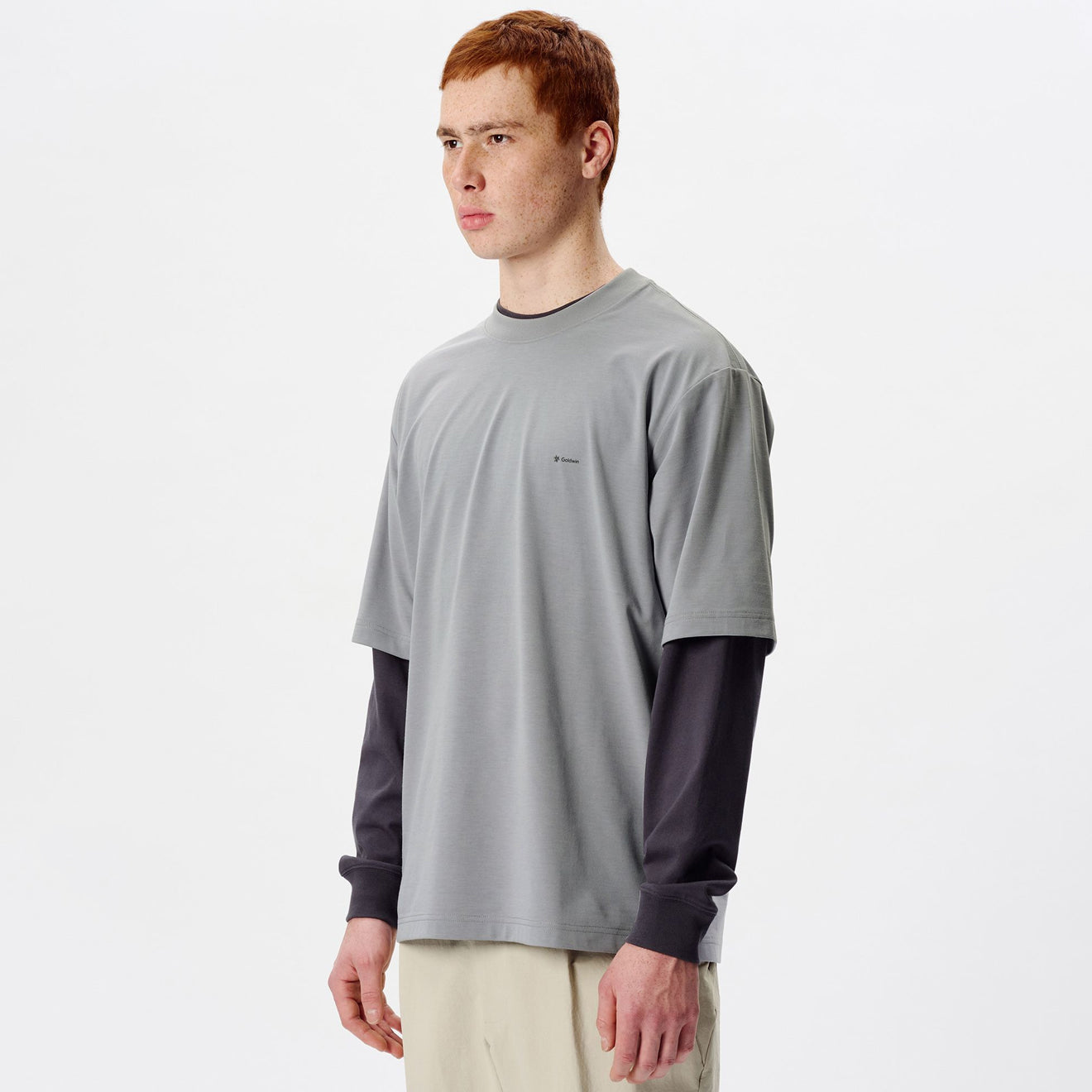 Goldwin Goldwin Graphic T-shirt Sleet Gray