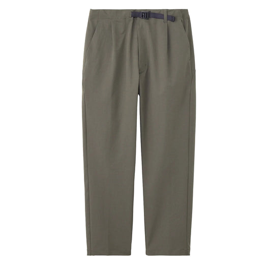 Goldwin One Tuck Tapered Stretch Pants Dark Olive - The Sporting Lodge