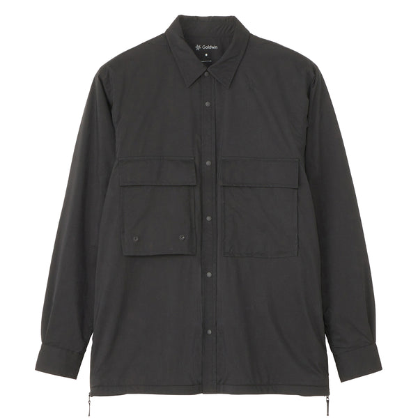 Goldwin Pertex Double Cloth Field Warm Shirt Black | The Sporting