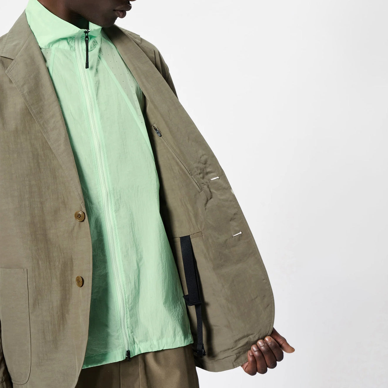 Goldwin Relax Nylon 2B Jacket Sand Land