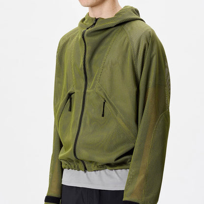 Goldwin Tonalith Mesh Hooded Jacket Black