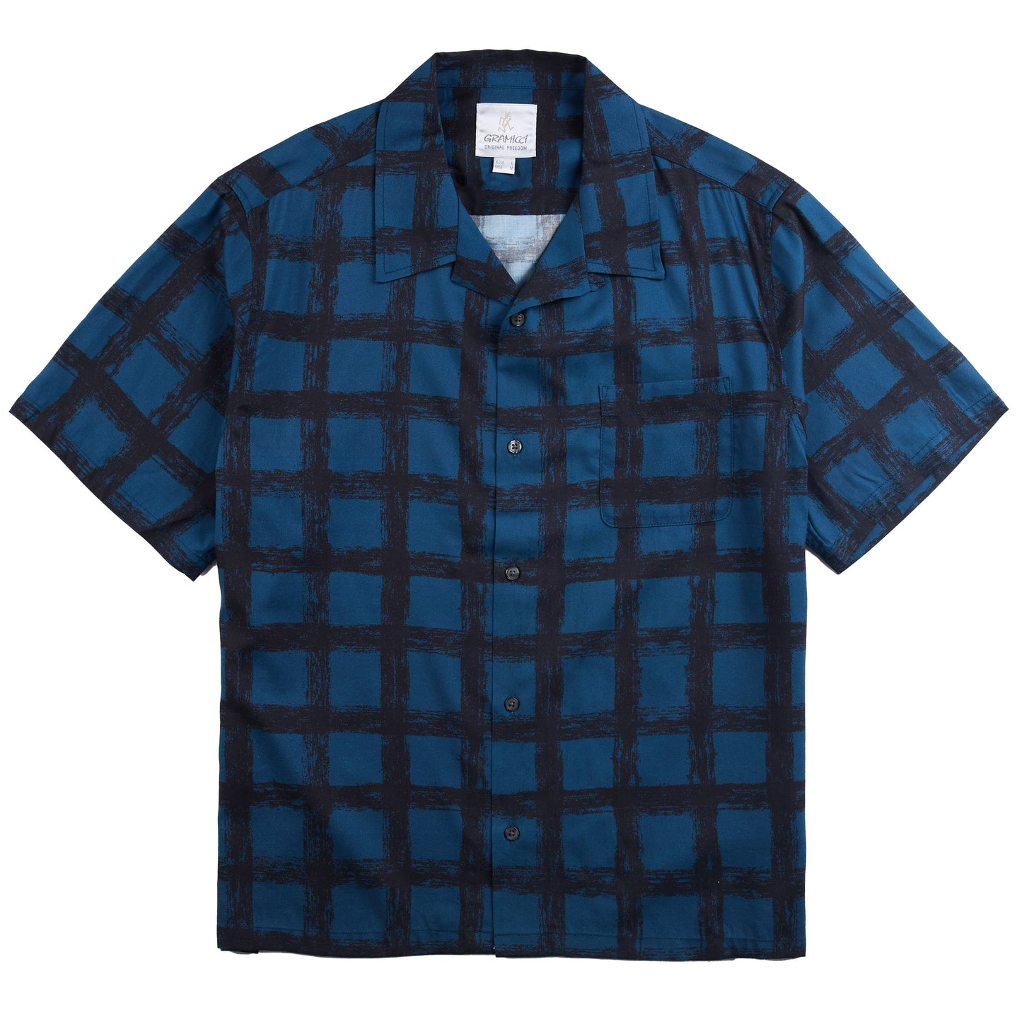 Gramicci Checkerd Rayon Shirt Midnight
