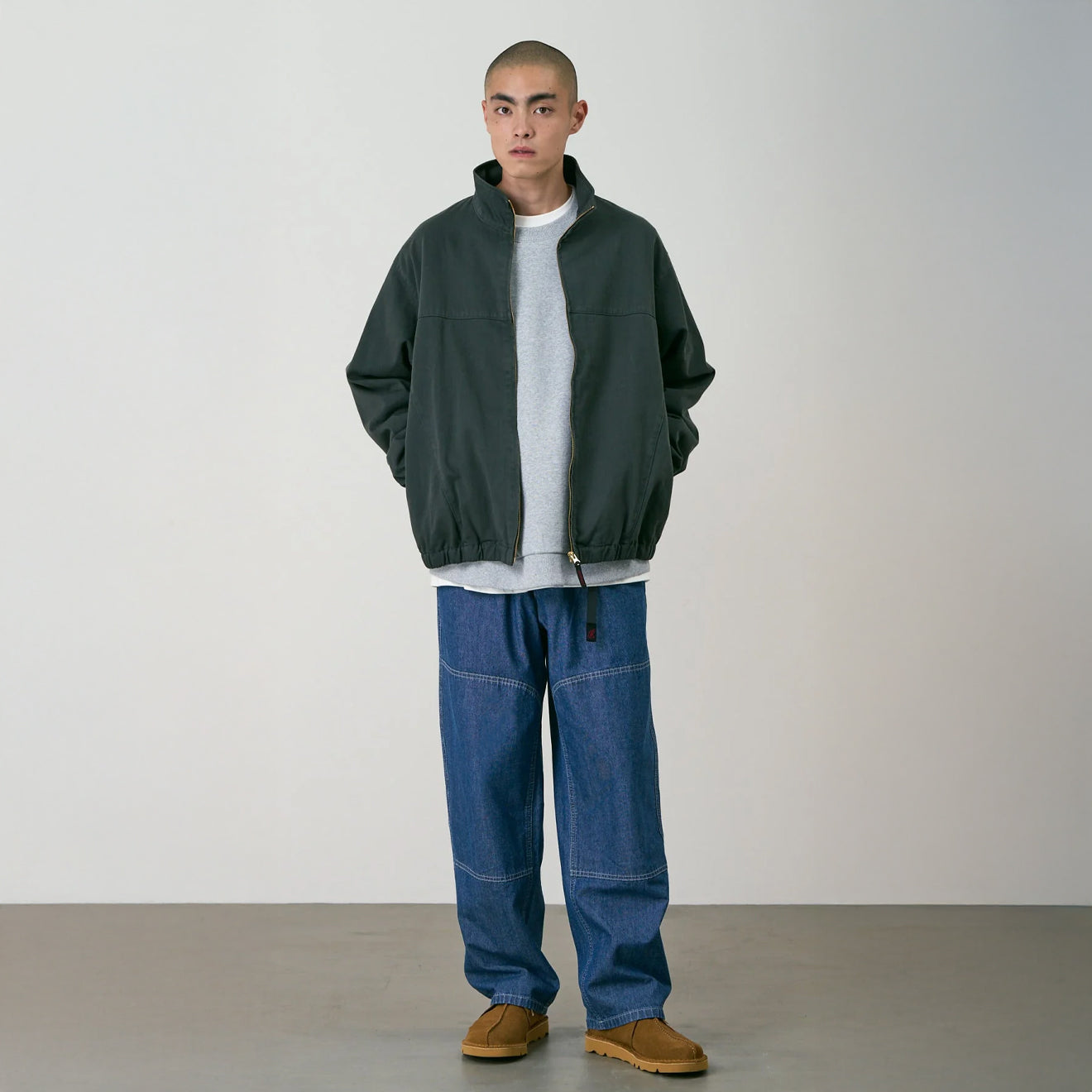 Gramicci Japanese Chambray Double Knee Blue