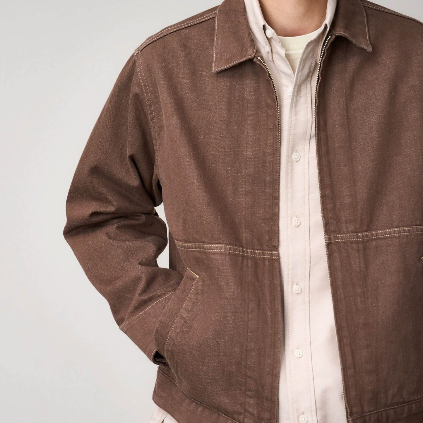 Gramicci Japanese Slub Denim Jacket Amber - The Sporting Lodge