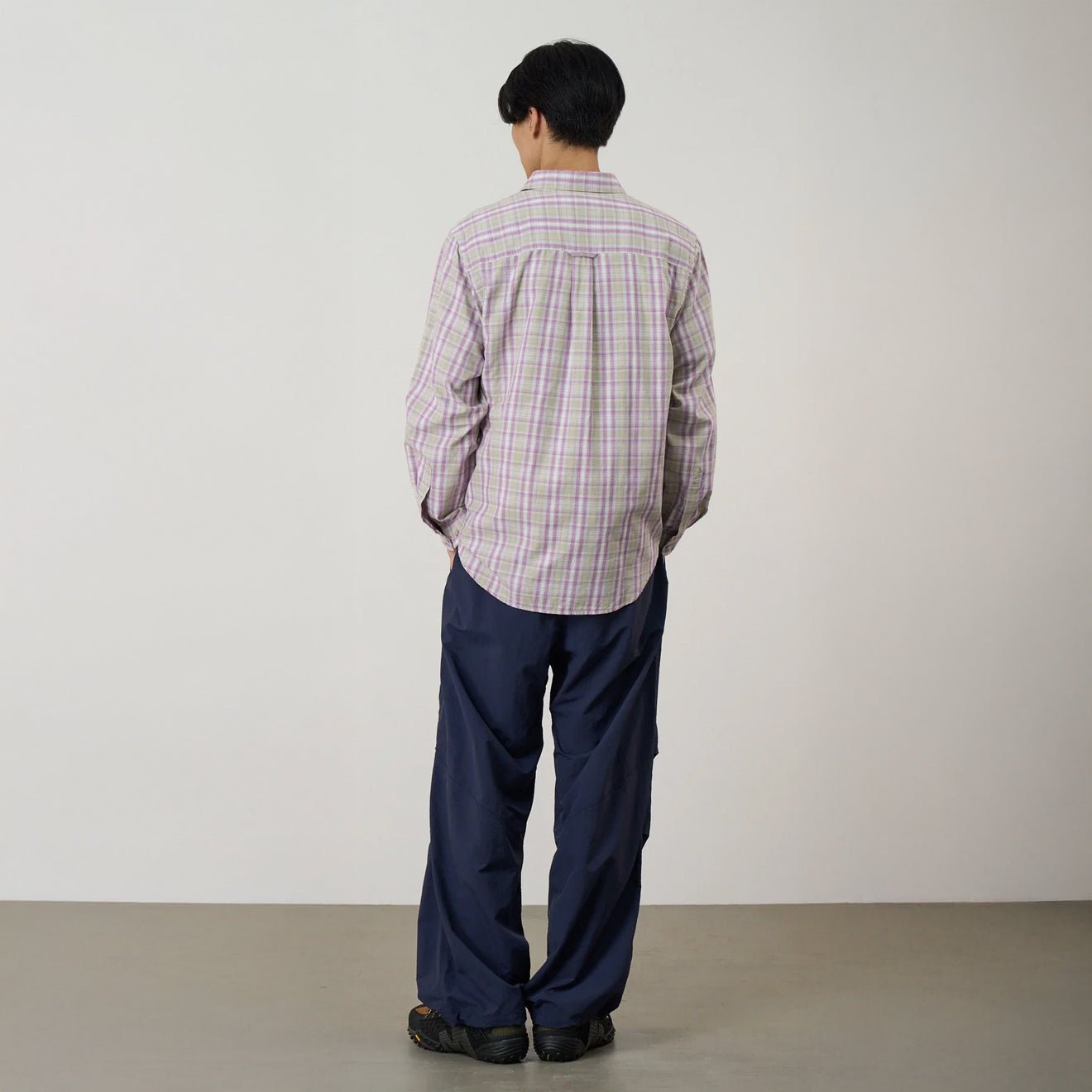 Gramicci L/S Checkered Ombre Shirt Purple