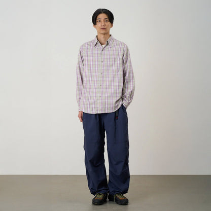Gramicci L/S Checkered Ombre Shirt Purple