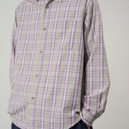 Gramicci L/S Checkered Ombre Shirt Purple