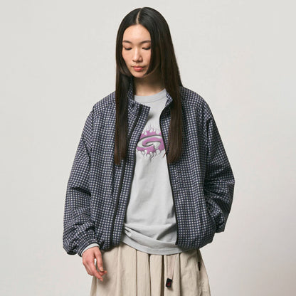 Gramicci Mini Check Nylon Jacket Navy Check