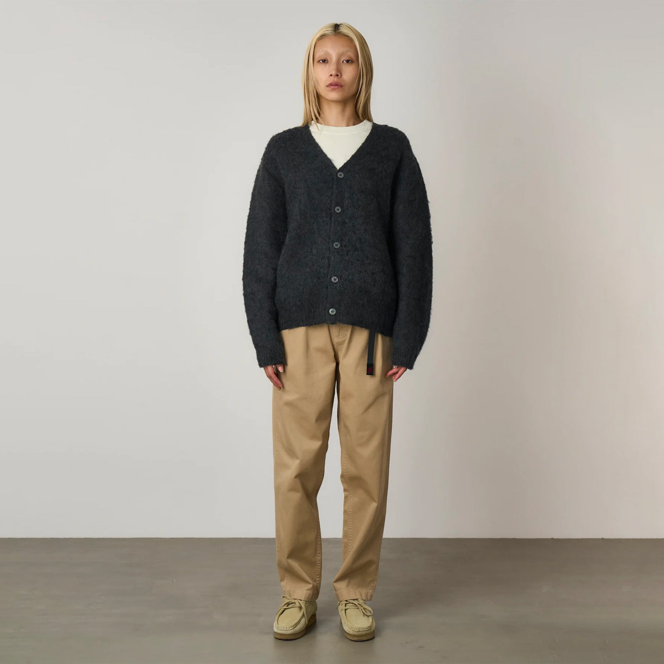 Gramicci Mohair Cardigan Charcoal