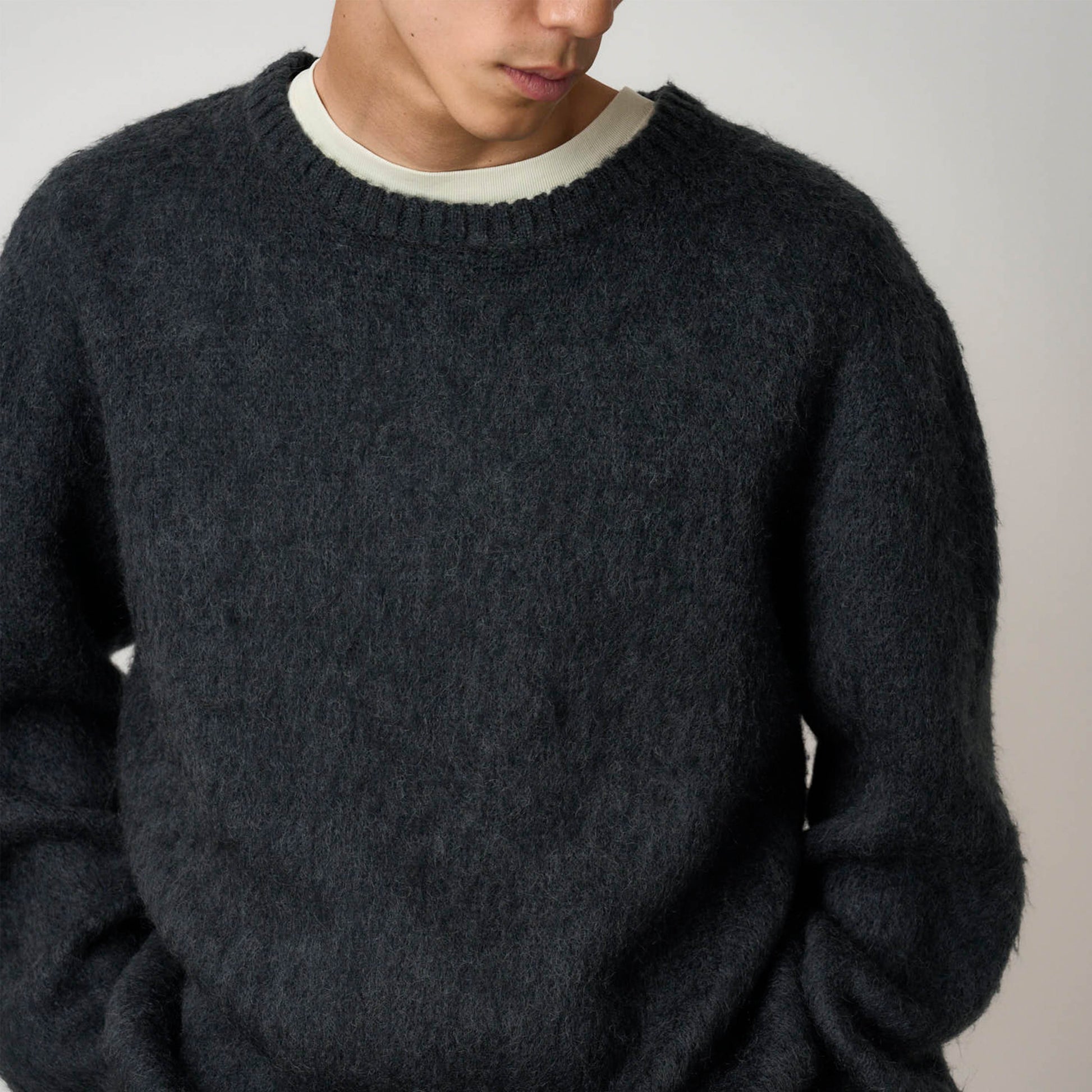 Gramicci Mohair Sweater Charcoal - The Sporting Lodge