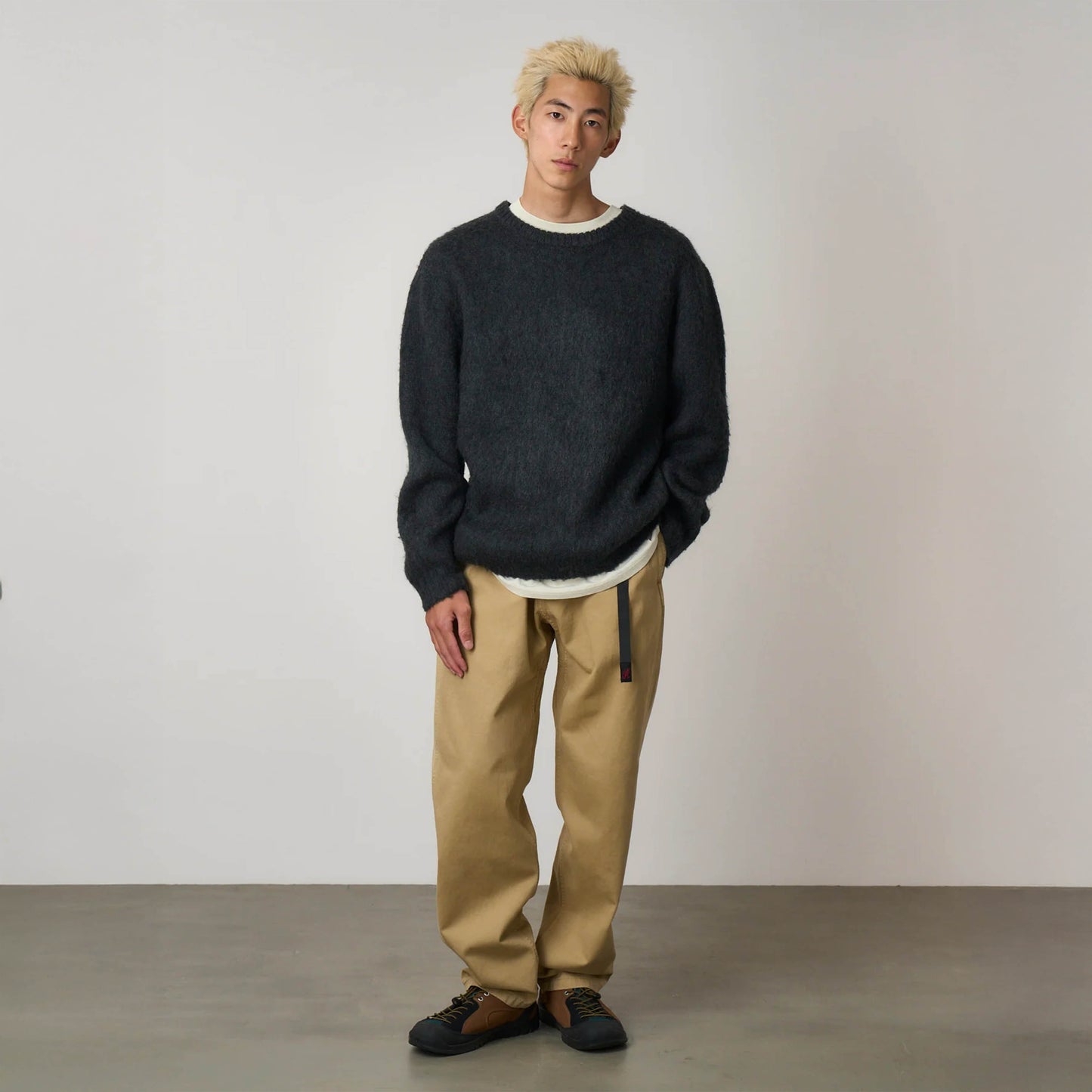 Gramicci Mohair Sweater Charcoal - The Sporting Lodge