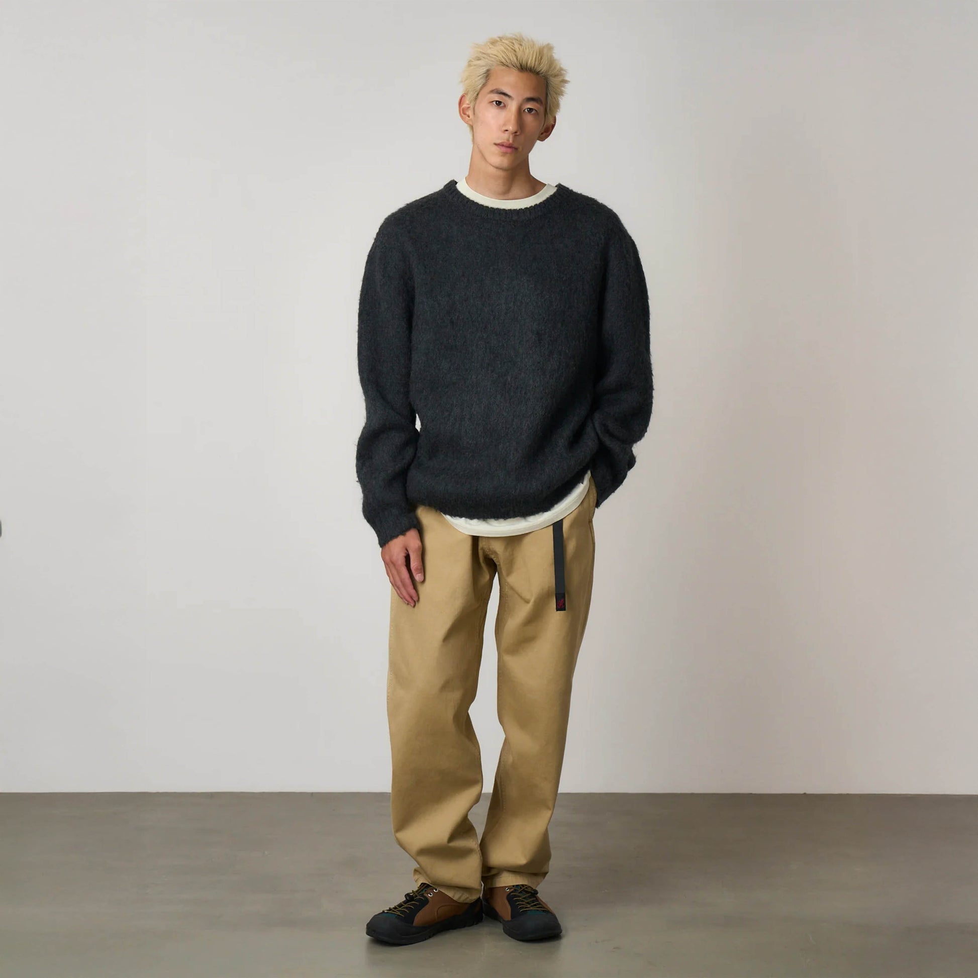 Gramicci Mohair Sweater Charcoal - The Sporting Lodge