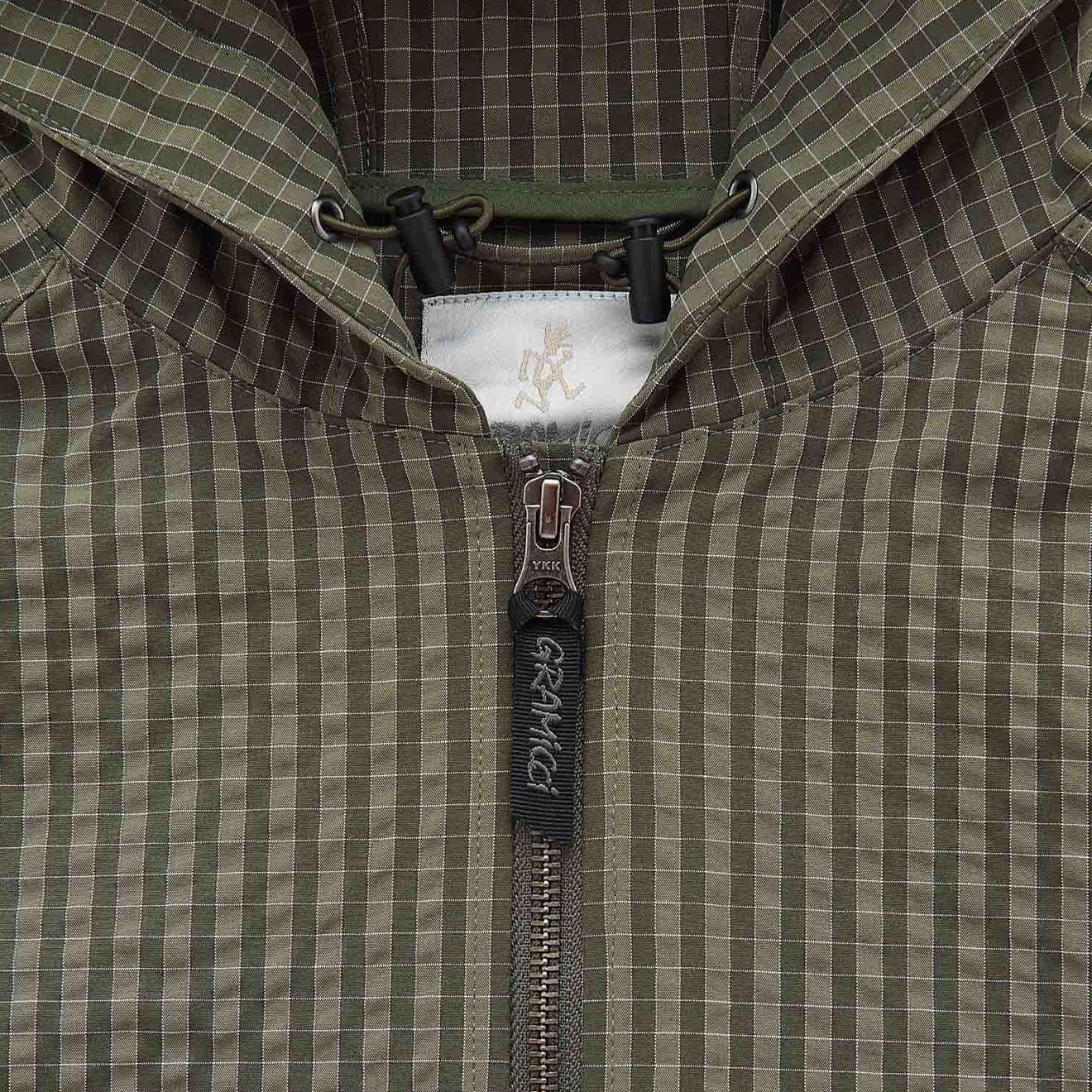 Gramicci Northside Plaid Hooded Jacket Olive